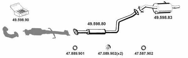 Eberspaecher 492025 Система випуску відпрацьованих газів 492025: Приваблива ціна - Купити у Польщі на 2407.PL!