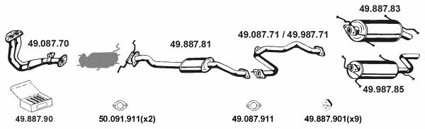 Eberspaecher 492059 Exhaust system 492059: Buy near me in Poland at 2407.PL - Good price!