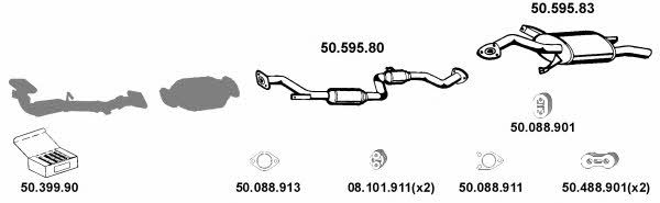 Eberspaecher 502005 Exhaust system 502005: Buy near me in Poland at 2407.PL - Good price!