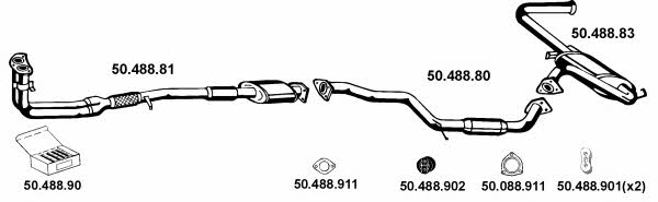  502010 Exhaust system 502010: Buy near me in Poland at 2407.PL - Good price!
