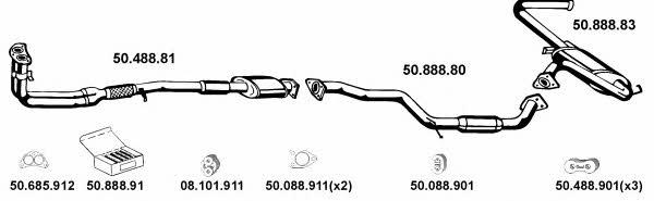  502026 Exhaust system 502026: Buy near me in Poland at 2407.PL - Good price!