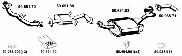 Eberspaecher 502052 Exhaust system 502052: Buy near me in Poland at 2407.PL - Good price!