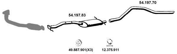Eberspaecher 542016 Exhaust system 542016: Buy near me in Poland at 2407.PL - Good price!
