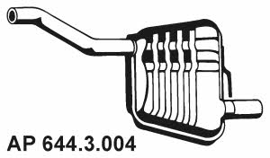 Eberspaecher 644.3.004 Tłumik, część tylna 6443004: Dobra cena w Polsce na 2407.PL - Kup Teraz!