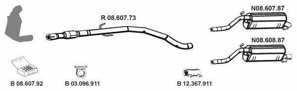 Eberspaecher 082744 Exhaust system 082744: Buy near me in Poland at 2407.PL - Good price!