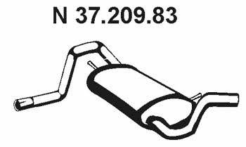 Eberspaecher 37.209.83 Tłumik, część tylna 3720983: Atrakcyjna cena w Polsce na 2407.PL - Zamów teraz!