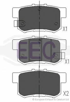 EEC BRP1010 Brake Pad Set, disc brake BRP1010: Buy near me in Poland at 2407.PL - Good price!