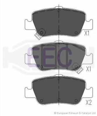 EEC BRP1674 Brake Pad Set, disc brake BRP1674: Buy near me in Poland at 2407.PL - Good price!