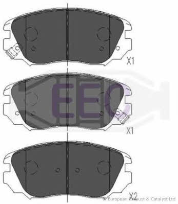 EEC BRP1695 Гальмівні колодки, комплект BRP1695: Приваблива ціна - Купити у Польщі на 2407.PL!