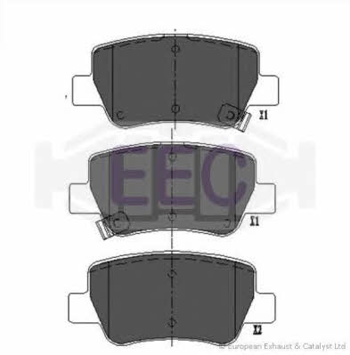 EEC BRP1723 Brake Pad Set, disc brake BRP1723: Buy near me in Poland at 2407.PL - Good price!