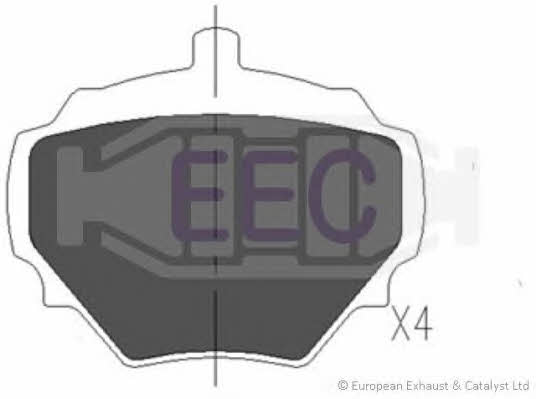 EEC BRP0706 Brake Pad Set, disc brake BRP0706: Buy near me in Poland at 2407.PL - Good price!