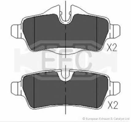 EEC BRP1648 Brake Pad Set, disc brake BRP1648: Buy near me in Poland at 2407.PL - Good price!