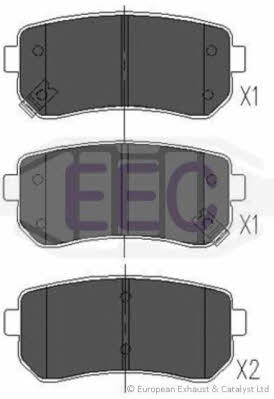 EEC BRP1563 Klocki hamulcowe, zestaw BRP1563: Dobra cena w Polsce na 2407.PL - Kup Teraz!