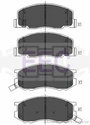 EEC BRP0858 Brake Pad Set, disc brake BRP0858: Buy near me in Poland at 2407.PL - Good price!