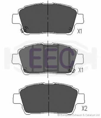 EEC BRP1116 Brake Pad Set, disc brake BRP1116: Buy near me in Poland at 2407.PL - Good price!