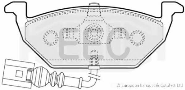 EEC BRP1129 Brake Pad Set, disc brake BRP1129: Buy near me in Poland at 2407.PL - Good price!