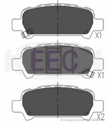 EEC BRP1143 Brake Pad Set, disc brake BRP1143: Buy near me in Poland at 2407.PL - Good price!