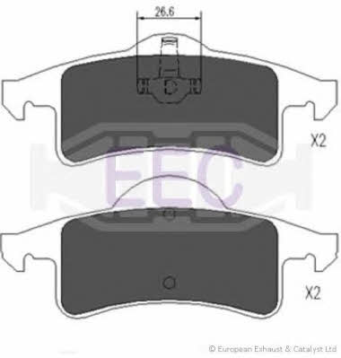 EEC BRP1154 Brake Pad Set, disc brake BRP1154: Buy near me in Poland at 2407.PL - Good price!