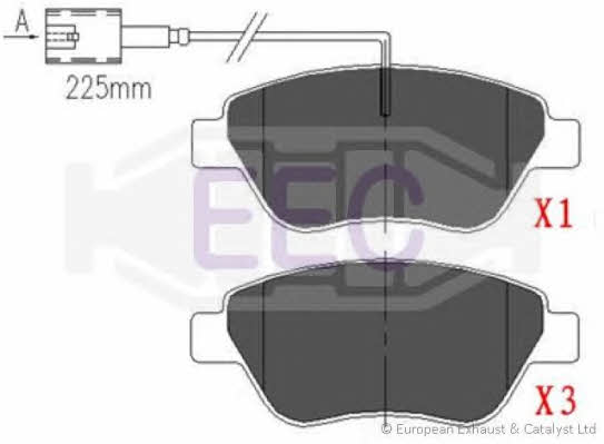 EEC BRP1274 Brake Pad Set, disc brake BRP1274: Buy near me in Poland at 2407.PL - Good price!