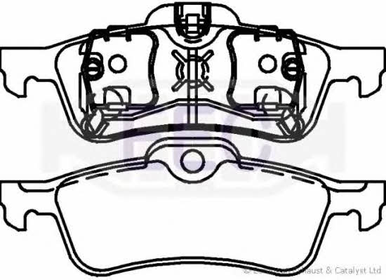 EEC BRP1328 Brake Pad Set, disc brake BRP1328: Buy near me in Poland at 2407.PL - Good price!