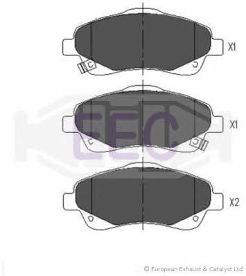 EEC BRP1333 Brake Pad Set, disc brake BRP1333: Buy near me in Poland at 2407.PL - Good price!