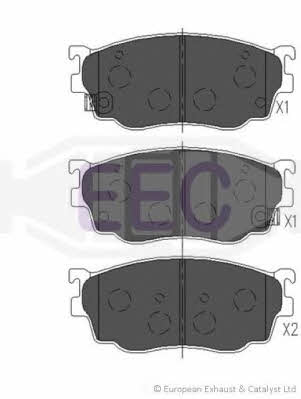 EEC BRP1383 Brake Pad Set, disc brake BRP1383: Buy near me in Poland at 2407.PL - Good price!