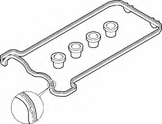 Elring 475.840 Valve Cover Gasket (kit) 475840: Buy near me in Poland at 2407.PL - Good price!
