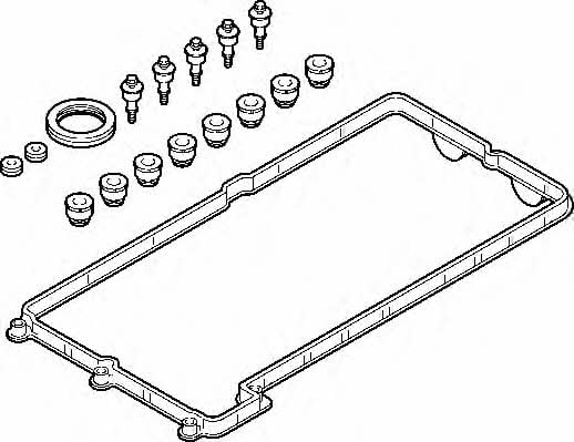Elring 725.340 Valve Cover Gasket (kit) 725340: Buy near me in Poland at 2407.PL - Good price!