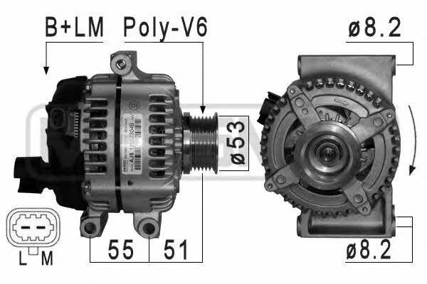 Era 209110 Alternator 209110: Buy near me in Poland at 2407.PL - Good price!