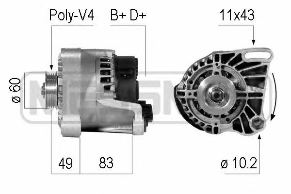 Era 210086 Alternator 210086: Buy near me in Poland at 2407.PL - Good price!