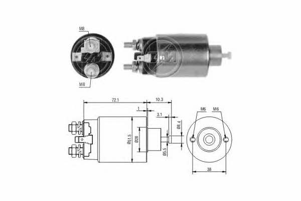 Era 227669 Solenoid switch, starter 227669: Buy near me at 2407.PL in Poland at an Affordable price!