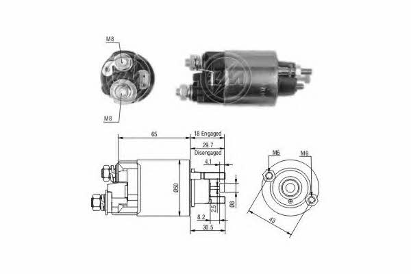 Era 227683 Solenoid switch, starter 227683: Buy near me in Poland at 2407.PL - Good price!