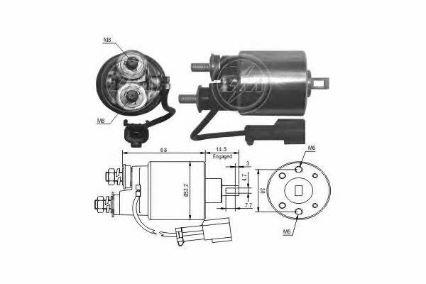 Era 227695 Solenoid switch, starter 227695: Buy near me in Poland at 2407.PL - Good price!