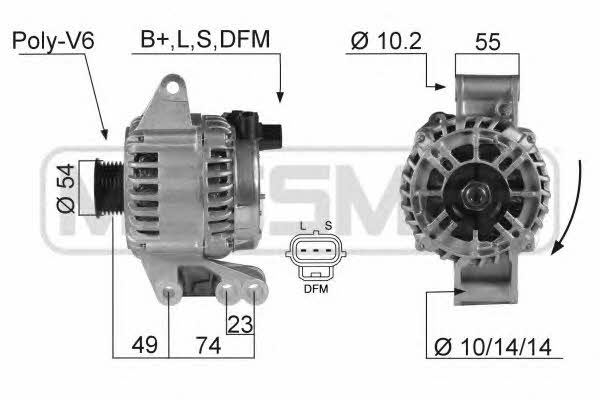 Era 210359 Alternator 210359: Buy near me in Poland at 2407.PL - Good price!