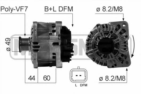 Era 210509 Alternator 210509: Buy near me at 2407.PL in Poland at an Affordable price!