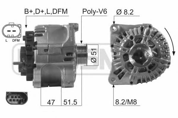 Era 210634 Alternator 210634: Buy near me in Poland at 2407.PL - Good price!