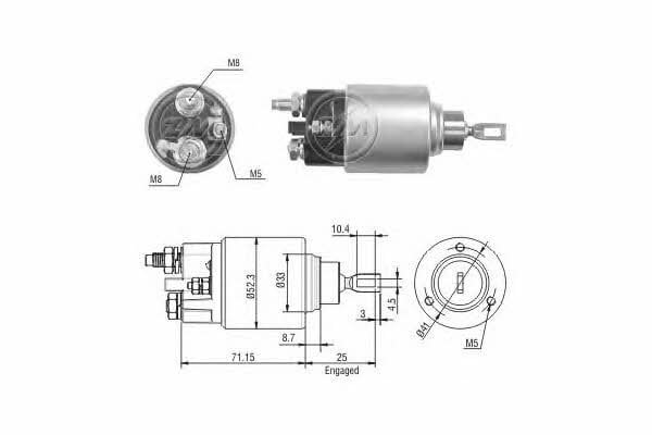 Era 227266 Solenoid switch, starter 227266: Buy near me at 2407.PL in Poland at an Affordable price!