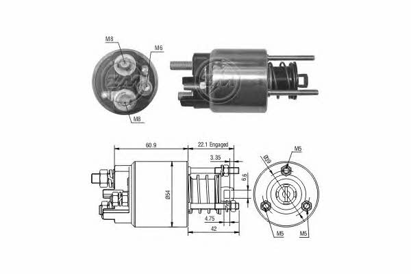 Era 227281 Solenoid switch, starter 227281: Buy near me at 2407.PL in Poland at an Affordable price!