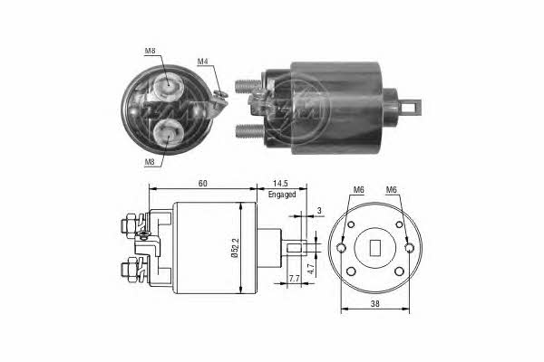 Era 227299 Solenoid switch, starter 227299: Buy near me at 2407.PL in Poland at an Affordable price!