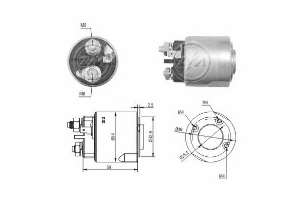 Era 227318 Solenoid switch, starter 227318: Buy near me in Poland at 2407.PL - Good price!