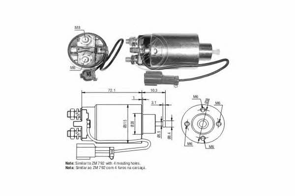 Era 227368 Solenoid switch, starter 227368: Buy near me at 2407.PL in Poland at an Affordable price!