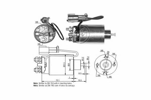 Era 227369 Solenoid switch, starter 227369: Buy near me in Poland at 2407.PL - Good price!