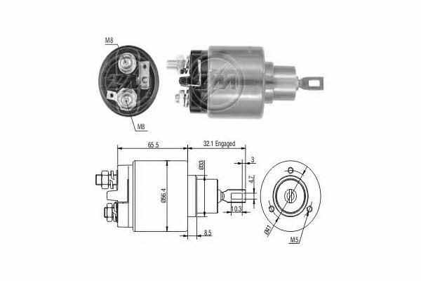 Era 227490 Solenoid switch, starter 227490: Buy near me in Poland at 2407.PL - Good price!