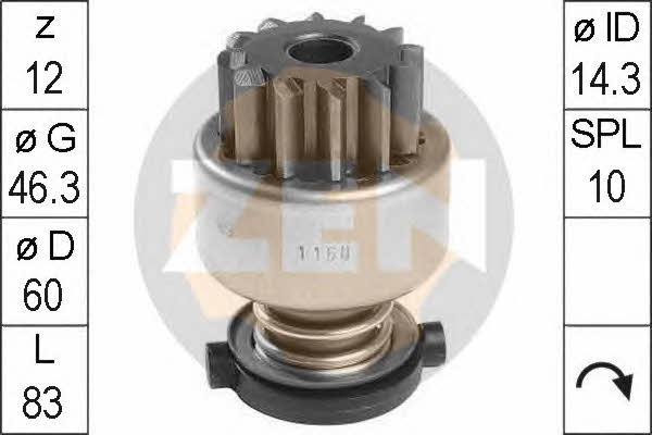 Era 225539 Freewheel gear, starter 225539: Buy near me in Poland at 2407.PL - Good price!