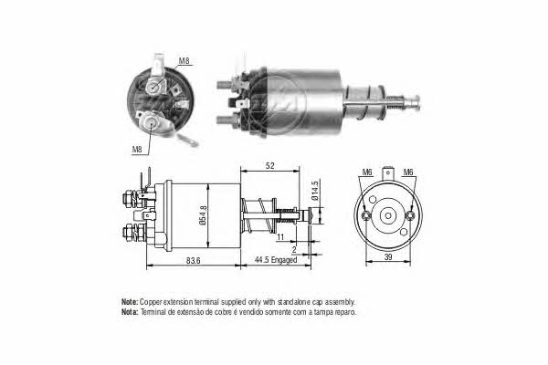 Era 227551 Solenoid switch, starter 227551: Buy near me in Poland at 2407.PL - Good price!