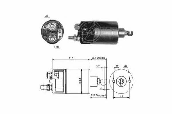 Era 227617 Solenoid switch, starter 227617: Buy near me at 2407.PL in Poland at an Affordable price!