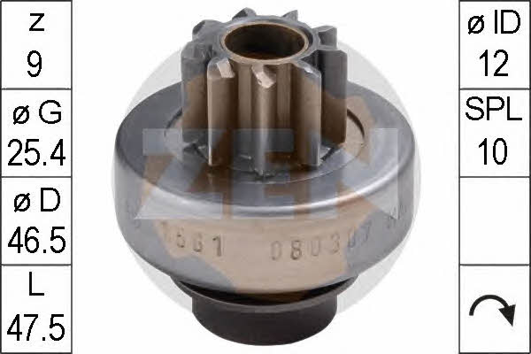 Era 225658 Freewheel gear, starter 225658: Buy near me at 2407.PL in Poland at an Affordable price!