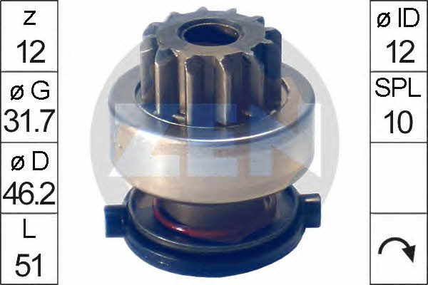 Era 225728 Freewheel gear, starter 225728: Buy near me in Poland at 2407.PL - Good price!