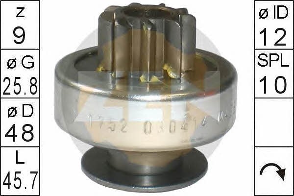 Era 225740 Freewheel gear, starter 225740: Buy near me in Poland at 2407.PL - Good price!