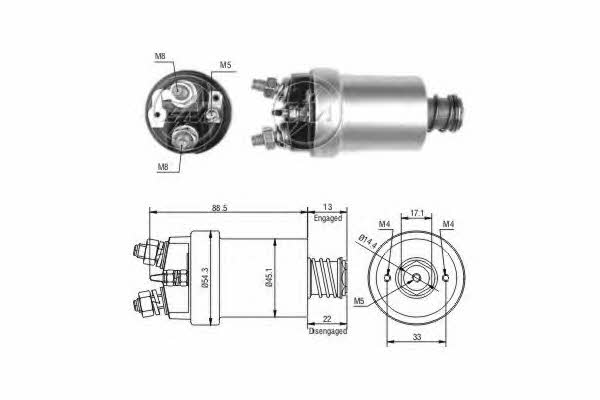 Era 227069 Solenoid switch, starter 227069: Buy near me in Poland at 2407.PL - Good price!